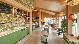 Ontbijtbuffet en restaurant van boetiekhotel Het Witte Veen